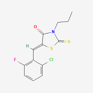 5-(2-chloro-6-fluorobenzylidene)-3-propyl-2-thioxo-1,3-thiazolidin-4-one