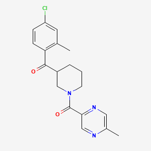 (4-chloro-2-methylphenyl){1-[(5-methyl-2-pyrazinyl)carbonyl]-3-piperidinyl}methanone