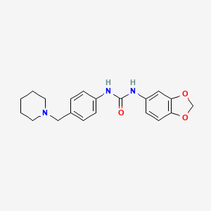 N-(1,3-BENZODIOXOL-5-YL)-N'-[4-(PIPERIDINOMETHYL)PHENYL]UREA