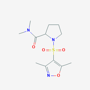 1-[(3,5-dimethyl-1,2-oxazol-4-yl)sulfonyl]-N,N-dimethylprolinamide