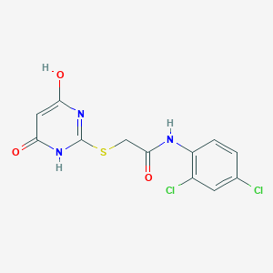 molecular formula C12H9Cl2N3O3S B4871202 N-(2,4-dichlorophenyl)-2-[(4,6-dihydroxy-2-pyrimidinyl)thio]acetamide 