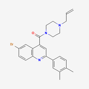 4-[(4-allyl-1-piperazinyl)carbonyl]-6-bromo-2-(3,4-dimethylphenyl)quinoline