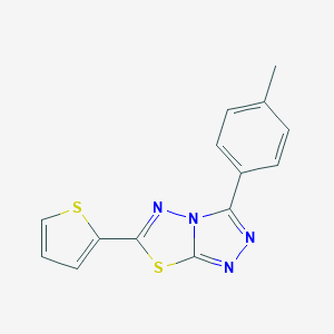 B487126 3-(4-Methylphenyl)-6-(2-thienyl)[1,2,4]triazolo[3,4-b][1,3,4]thiadiazole CAS No. 724429-15-6