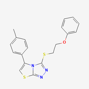 5-(4-methylphenyl)-3-[(2-phenoxyethyl)thio][1,3]thiazolo[2,3-c][1,2,4]triazole