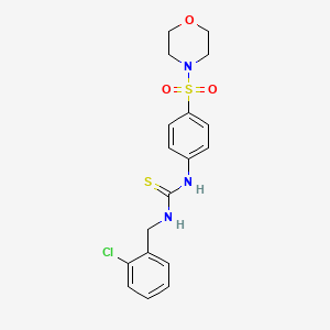 N-(2-chlorobenzyl)-N'-[4-(4-morpholinylsulfonyl)phenyl]thiourea