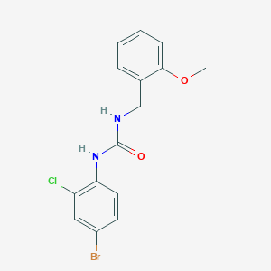 molecular formula C15H14BrClN2O2 B4871286 N-(4-bromo-2-chlorophenyl)-N'-(2-methoxybenzyl)urea 