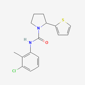 N-(3-chloro-2-methylphenyl)-2-(2-thienyl)-1-pyrrolidinecarboxamide