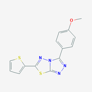 3-(4-Methoxyphenyl)-6-thiophen-2-yl-[1,2,4]triazolo[3,4-b][1,3,4]thiadiazole