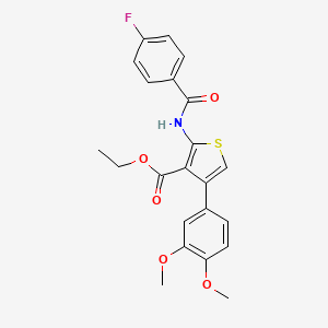 ethyl 4-(3,4-dimethoxyphenyl)-2-[(4-fluorobenzoyl)amino]-3-thiophenecarboxylate