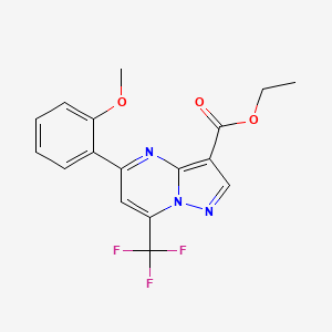 ethyl 5-(2-methoxyphenyl)-7-(trifluoromethyl)pyrazolo[1,5-a]pyrimidine-3-carboxylate