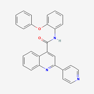 N-(2-phenoxyphenyl)-2-(4-pyridinyl)-4-quinolinecarboxamide