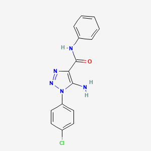 molecular formula C15H12ClN5O B4871387 5-amino-1-(4-chlorophenyl)-N-phenyl-1H-1,2,3-triazole-4-carboxamide CAS No. 951894-11-4