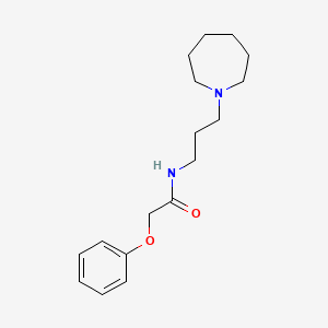 molecular formula C17H26N2O2 B4871391 N-[3-(1-azepanyl)propyl]-2-phenoxyacetamide 