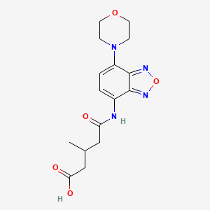 3-Methyl-5-{[7-(morpholin-4-yl)-2,1,3-benzoxadiazol-4-yl]amino}-5-oxopentanoic acid