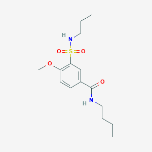 N-butyl-4-methoxy-3-[(propylamino)sulfonyl]benzamide