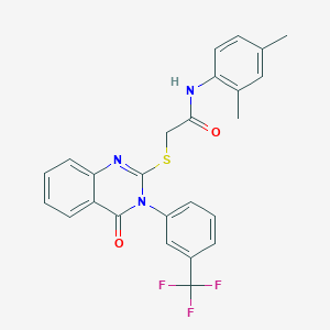 N-(2,4-dimethylphenyl)-2-({4-oxo-3-[3-(trifluoromethyl)phenyl]-3,4-dihydro-2-quinazolinyl}thio)acetamide