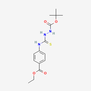 tert-butyl 2-({[4-(ethoxycarbonyl)phenyl]amino}carbonothioyl)hydrazinecarboxylate