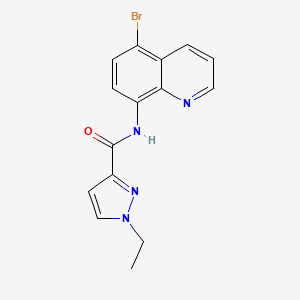 N-(5-BROMO-8-QUINOLYL)-1-ETHYL-1H-PYRAZOLE-3-CARBOXAMIDE