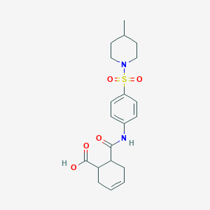 6-({4-[(4-methylpiperidin-1-yl)sulfonyl]phenyl}carbamoyl)cyclohex-3-ene-1-carboxylic acid