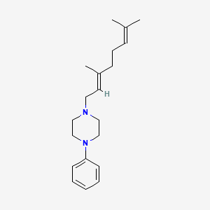 molecular formula C20H30N2 B4871518 1-(3,7-dimethyl-2,6-octadien-1-yl)-4-phenylpiperazine 