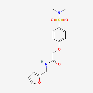 2-{4-[(dimethylamino)sulfonyl]phenoxy}-N-(2-furylmethyl)acetamide