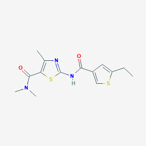 2-(5-ETHYLTHIOPHENE-3-AMIDO)-NN4-TRIMETHYL-13-THIAZOLE-5-CARBOXAMIDE