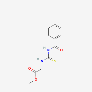 methyl N-{[(4-tert-butylbenzoyl)amino]carbonothioyl}glycinate