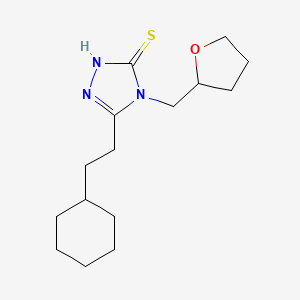 5-(2-cyclohexylethyl)-4-(tetrahydro-2-furanylmethyl)-4H-1,2,4-triazole-3-thiol