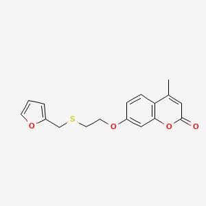 7-{2-[(2-furylmethyl)thio]ethoxy}-4-methyl-2H-chromen-2-one