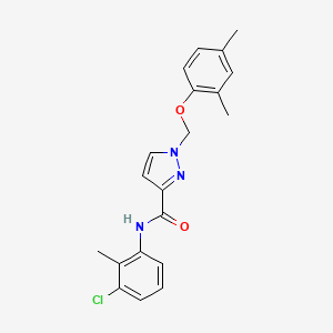 N-(3-chloro-2-methylphenyl)-1-[(2,4-dimethylphenoxy)methyl]-1H-pyrazole-3-carboxamide