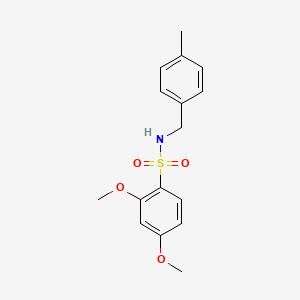 molecular formula C16H19NO4S B4871660 2,4-dimethoxy-N-(4-methylbenzyl)benzenesulfonamide 