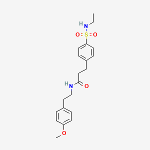 3-{4-[(ethylamino)sulfonyl]phenyl}-N-[2-(4-methoxyphenyl)ethyl]propanamide