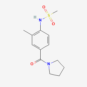 N-[2-methyl-4-(1-pyrrolidinylcarbonyl)phenyl]methanesulfonamide