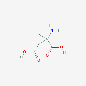 molecular formula C5H7NO4 B048717 1-Aminocyclopropane-1,2-dicarboxylic acid CAS No. 117668-42-5