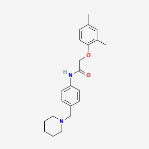 molecular formula C22H28N2O2 B4871705 2-(2,4-dimethylphenoxy)-N-[4-(1-piperidinylmethyl)phenyl]acetamide 