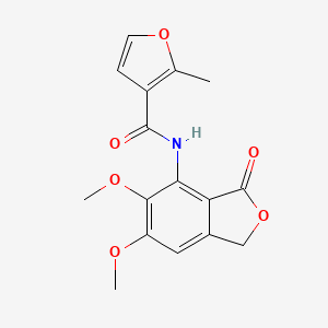 N-(5,6-dimethoxy-3-oxo-1,3-dihydro-2-benzofuran-4-yl)-2-methyl-3-furamide