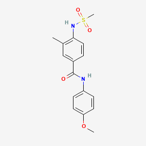 N-(4-methoxyphenyl)-3-methyl-4-[(methylsulfonyl)amino]benzamide