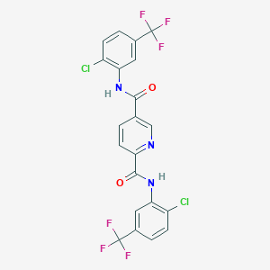 N,N'-bis[2-chloro-5-(trifluoromethyl)phenyl]-2,5-pyridinedicarboxamide