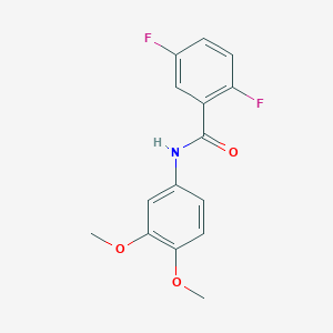 molecular formula C15H13F2NO3 B4871794 N-(3,4-dimethoxyphenyl)-2,5-difluorobenzamide 