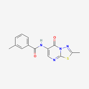 3-methyl-N-(2-methyl-5-oxo-5H-[1,3,4]thiadiazolo[3,2-a]pyrimidin-6-yl)benzamide