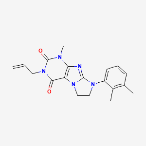 molecular formula C19H21N5O2 B4871861 3-allyl-8-(2,3-dimethylphenyl)-1-methyl-7,8-dihydro-1H-imidazo[2,1-f]purine-2,4(3H,6H)-dione 