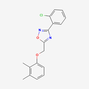 3-(2-chlorophenyl)-5-[(2,3-dimethylphenoxy)methyl]-1,2,4-oxadiazole