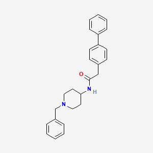 N-(1-benzyl-4-piperidinyl)-2-(4-biphenylyl)acetamide