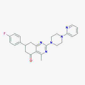 7-(4-fluorophenyl)-4-methyl-2-[4-(2-pyridinyl)-1-piperazinyl]-7,8-dihydro-5(6H)-quinazolinone