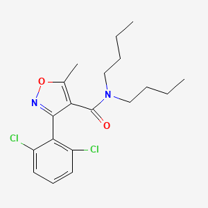 N,N-dibutyl-3-(2,6-dichlorophenyl)-5-methyl-4-isoxazolecarboxamide