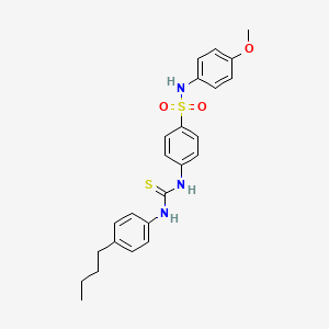 4-({[(4-butylphenyl)amino]carbonothioyl}amino)-N-(4-methoxyphenyl)benzenesulfonamide