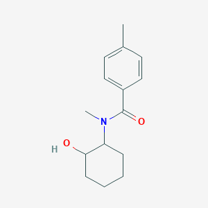 molecular formula C15H21NO2 B4871972 N-(2-hydroxycyclohexyl)-N,4-dimethylbenzamide 