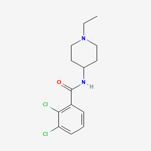 molecular formula C14H18Cl2N2O B4871985 2,3-dichloro-N-(1-ethyl-4-piperidinyl)benzamide 