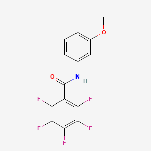 molecular formula C14H8F5NO2 B4871988 2,3,4,5,6-pentafluoro-N-(3-methoxyphenyl)benzamide 