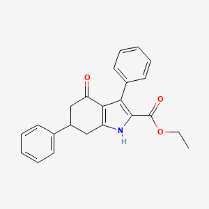 ethyl 4-oxo-3,6-diphenyl-4,5,6,7-tetrahydro-1H-indole-2-carboxylate